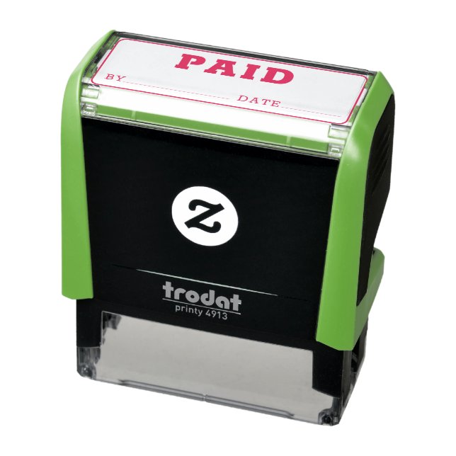 PAID Office Staff Simple Business Owner Self-inking Stamp (Product)
