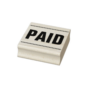 "PAID" Rubber Stamp