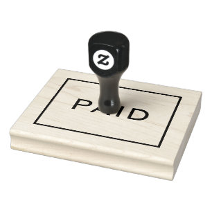 Paid Rubber Stamp