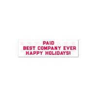 PAID Snowflakes Self-inking Stamp