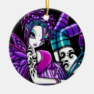 "Paige" Gothic Tattoo Fairy Art Ornaments