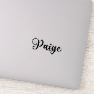 Paige Name - Handwritten Calligraphy
