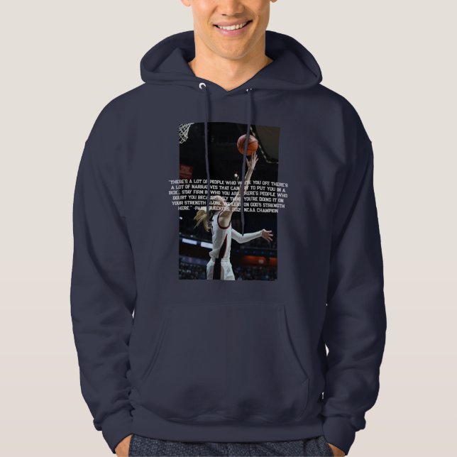 Paige - Navy Hoodie (Front)