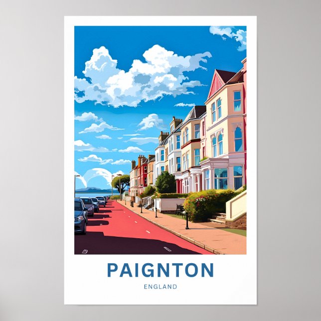 Paignton England Travel Print (Front)