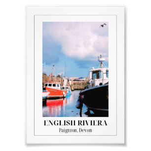 Paignton Harbour, English Riviera, Devon Photo Print