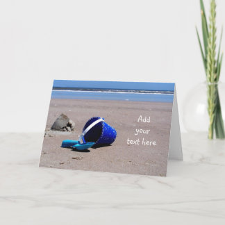 Pail and Shovel on the Beach Card