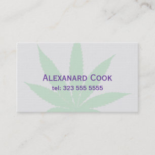 Pail Green Medical Leaf Business Card
