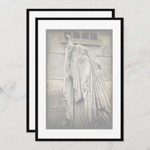 Pain and Sorrow Funeral Announcement Invitation