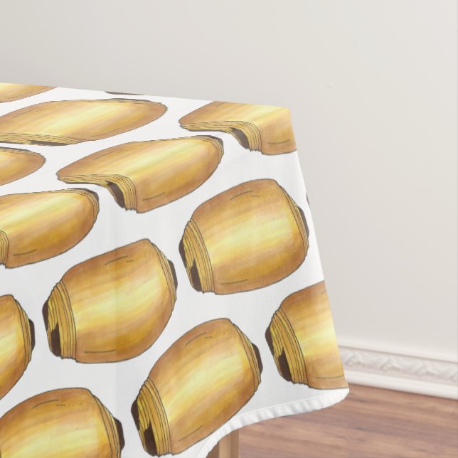 Pain au Chocolat French Food Croissant Pastry Chef Tablecloth (In Situ)