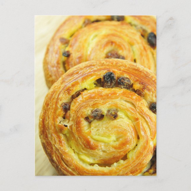 Pain au raisins postcard (Front)