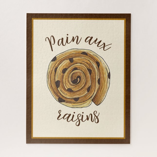 Pain Aux Raisins French Patisserie Bakery Food Jigsaw Puzzle (Vertical)