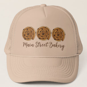 Pain Aux Raisins French Patisserie Bakery Food Trucker Hat