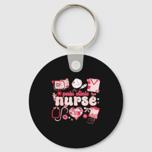 Pain Clinic Nurse Valentines Day Pain Management  Key Ring