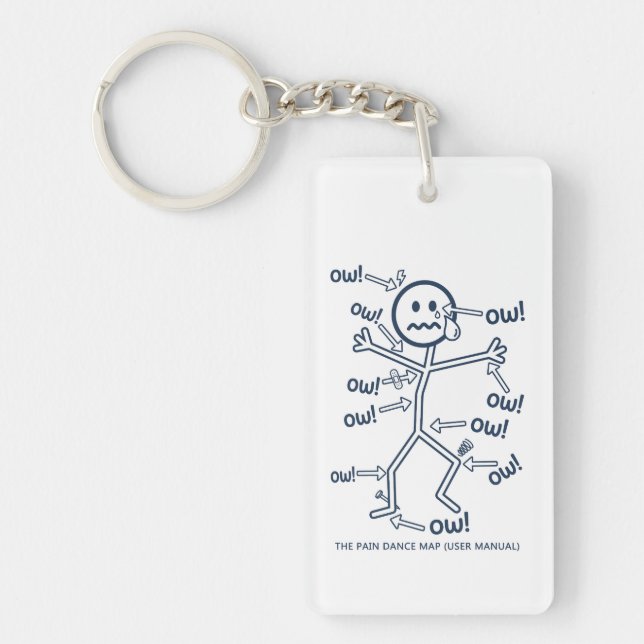 Pain Dance Map User Manual Key Ring (Front)