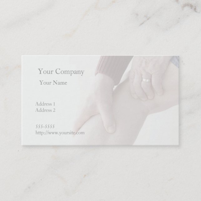 pain in back of leg business card (Front)