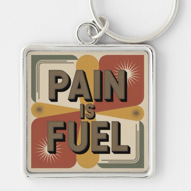 Pain Is Fuel Key Ring (Front)
