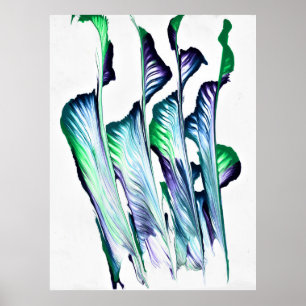 Pain Remover 1 Purple Flower Abstract Art Print