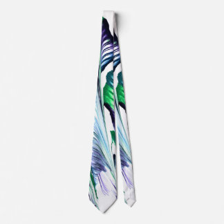 Pain Remover 1 Purple Green Flower Abstract Tie