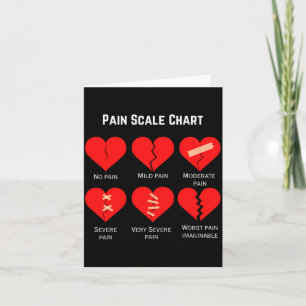 Pain Scale Chart Design For Funny Valentines Day Card