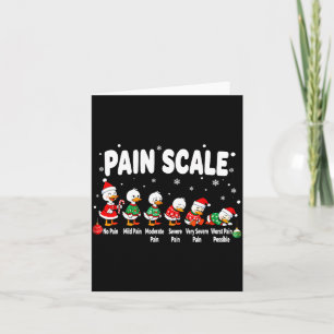 Pain Scale Cute Duck Christmas Nurse Triage Pain E Card