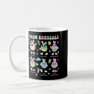 Pain Scale Easter Day Cute Bunny Eggs Nurse Triage Coffee Mug