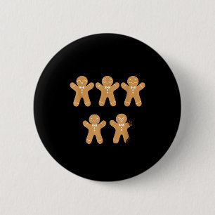 Pain Scale Gingerbread, Funny Gingerbread Christma 6 Cm Round Badge