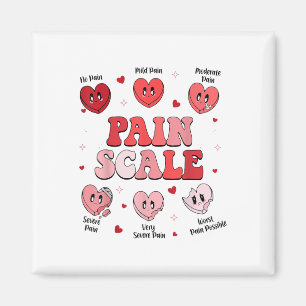 Pain Scale Heart Candy Trauma Nurse Triage Valenti Magnet