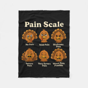 Pain Scale Pumpkin Pain Essment Trauma Nurse Hallo Fleece Blanket