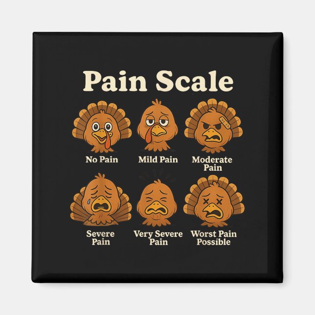 Pain Scale Pumpkin Pain Essment Trauma Nurse Hallo Magnet (Front)