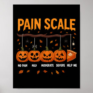 Pain Scale Pumpkin Pain Essment Trauma Nurse Hallo Poster