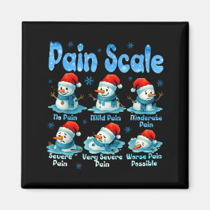 Pain Scale Snowman Healthcare Worker Pain Essment  Magnet