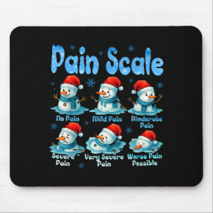 Pain Scale Snowman Healthcare Worker Pain Essment  Mouse Mat