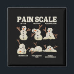Pain Scale Snowman Nurse Christmas Xmas Snow Pajam Magnet<br><div class="desc">Pain Scale Snowman Nurse Christmas Xmas Snow Pajamas Holiday</div>