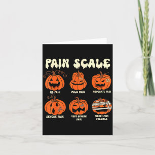 Pain Scale Soky Pumpkin Fall Halloween Trauma Nurs Card
