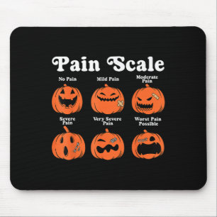 Pain Scale Spooky Pumpkin Fall Halloween Trauma Nu Mouse Mat
