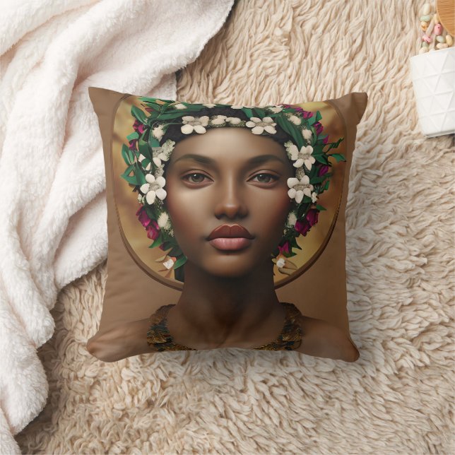 Pain to Power | African-American Queen Cushion (Blanket)