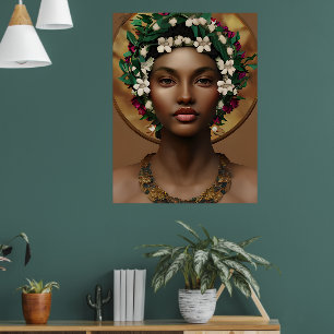 Pain to Power African-American Queen Poster