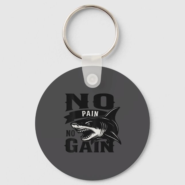 Pain Today Wer Tomorrow Motivational Gym Insration Key Ring (Front)