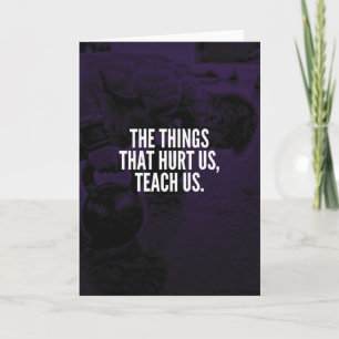 Pain - Workout Inspirational Words - Kettlebell Card