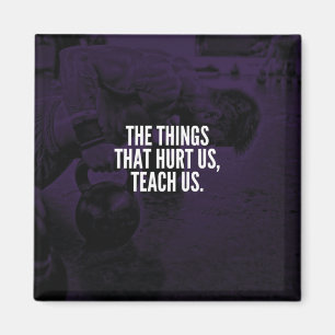 Pain - Workout Inspirational Words - Kettlebell Magnet