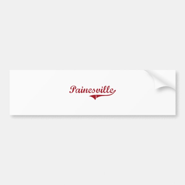 Painesville Ohio Classic Design Bumper Sticker (Front)