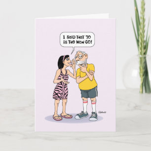 Painfully Funny 70th Birthday Card