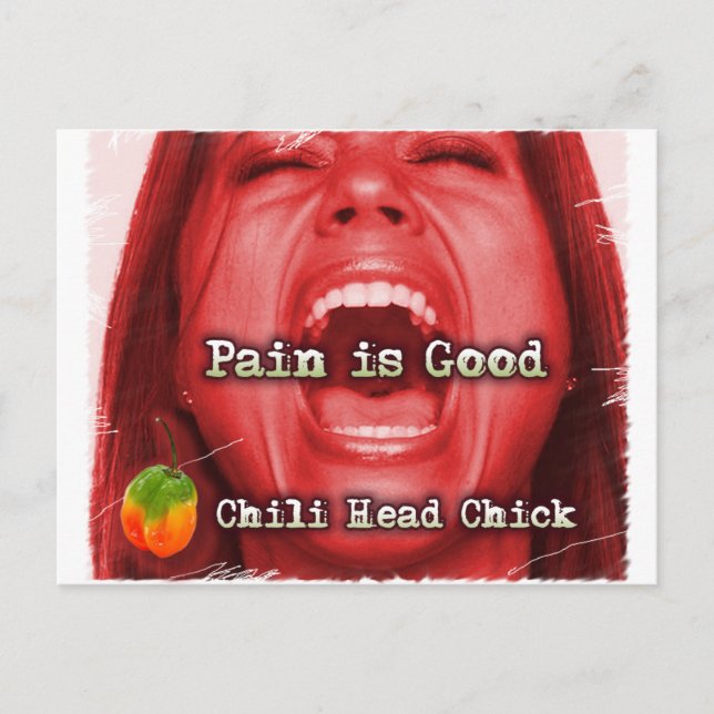painisgood1-Chick Postcard (Front)