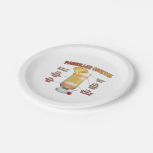 PAINKILLER Cocktail Recipe Art   Paper Plate