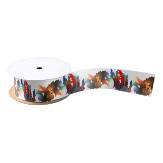 Paint and Brushes Satin Ribbon
