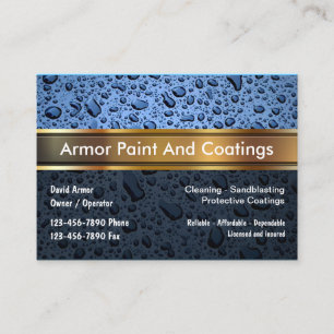 Paint And Coatings Business Card