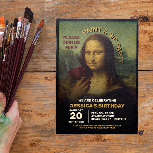 mona lisa invitation