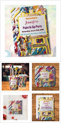 Paint and Sip Party