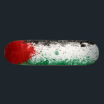 Paint Art Grunge Palestine Flag Skateboard<br><div class="desc">Feel free to modify the design according to your own preferences. You may change the design location, orientation, background colours and size. Also, you may add your own text, or slogan set its font, location and size, all in order to create the ultimate personal gift for you and your loved...</div>