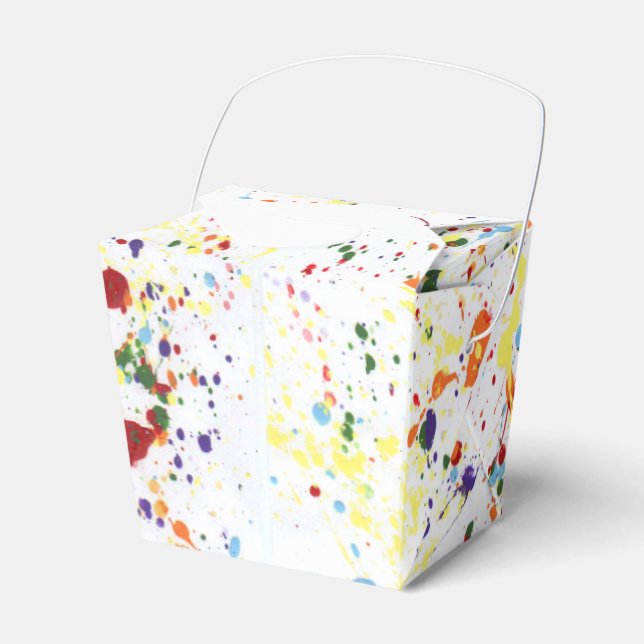 "Paint/Art Party" Take-Out Favour Box (Front Side)